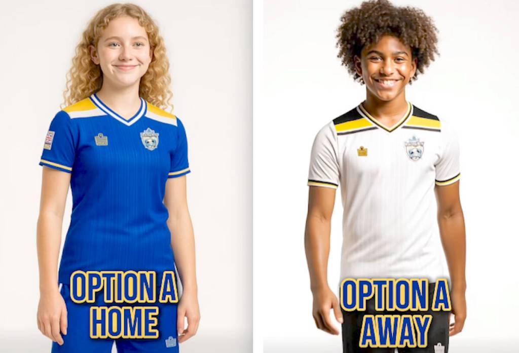 One of two classic-inspired designs for Langley United Soccer Association players to celebrate 100 years of soccer. (LUSA/Special to Langley Advance Times)