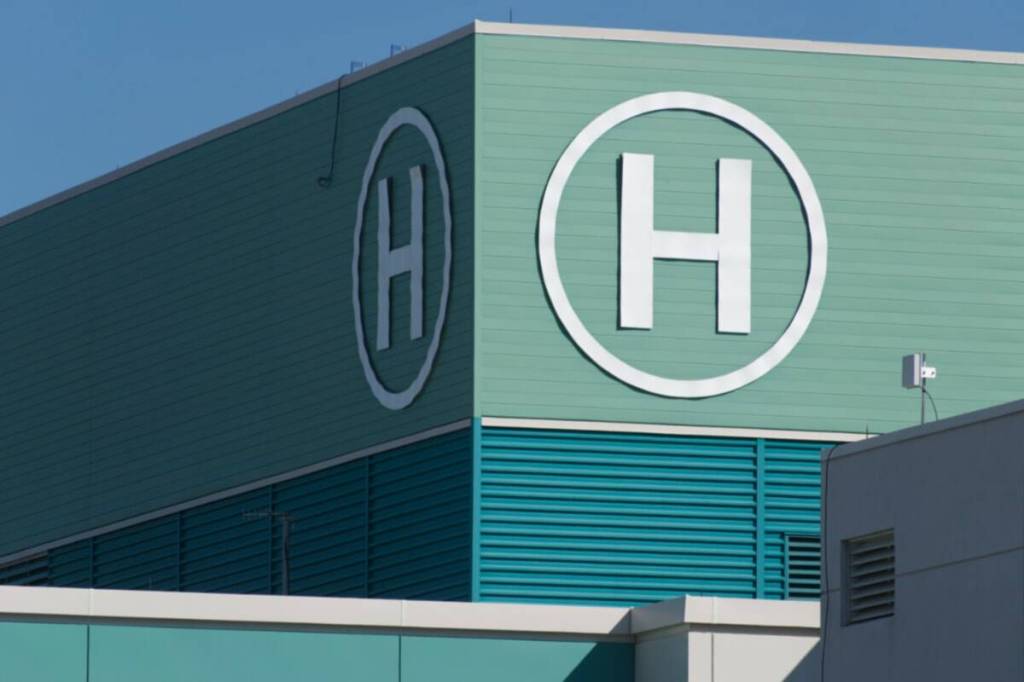 The sign on the Whitehorse General Hospital is seen on June 18, 2024. (Yukon News file)