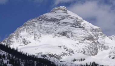 Mount Sir Donald in Glacier National Park pictured from the Asulkan Valley on April 13, 2025. (Evert Lindquist/Revelstoke Review)