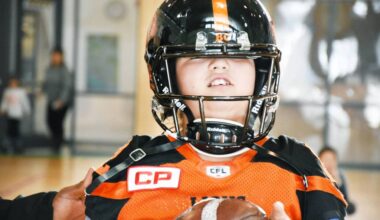 The BC Lions will make five stops at Greater Victoria schools in February ahead of their pre-season game in Langford in May. (Black Press Media file photo)