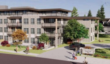 Surrey council approved third reading related to rezoning and amendments that are required for a new Morgan Creek development of 82 townhouses and 119 apartment units. (City of Surrey image)