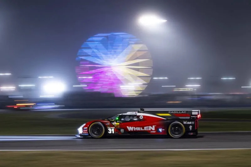 Connor Zilisch at the Rolex 24 in his Cadillac Whelen, Cadillac V-Series
