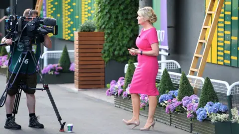 Getty Images BBC Presenter Carol Kirkwood At The Wimbledon Tennis Championships . 04-July-2017