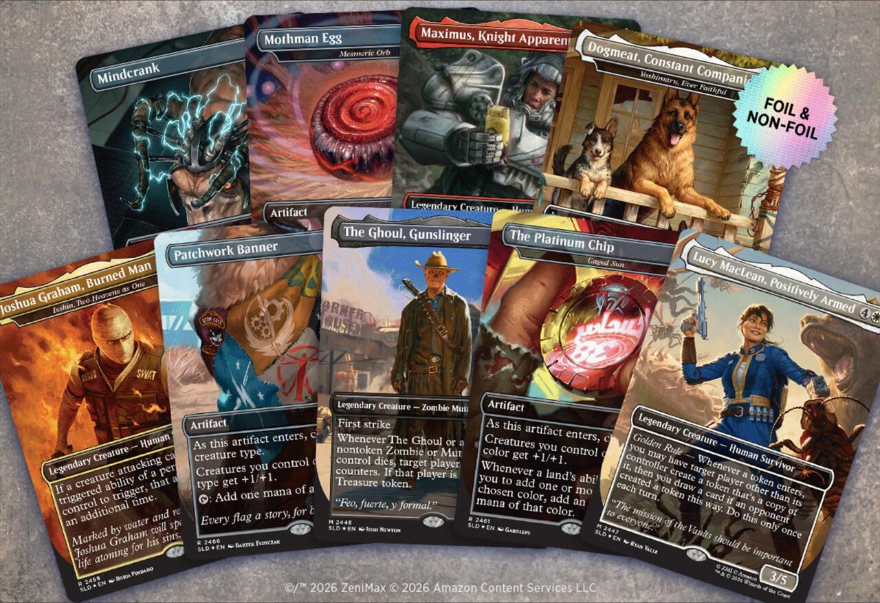 New Fallout-themed cards from the upcoming Secret Lair drop