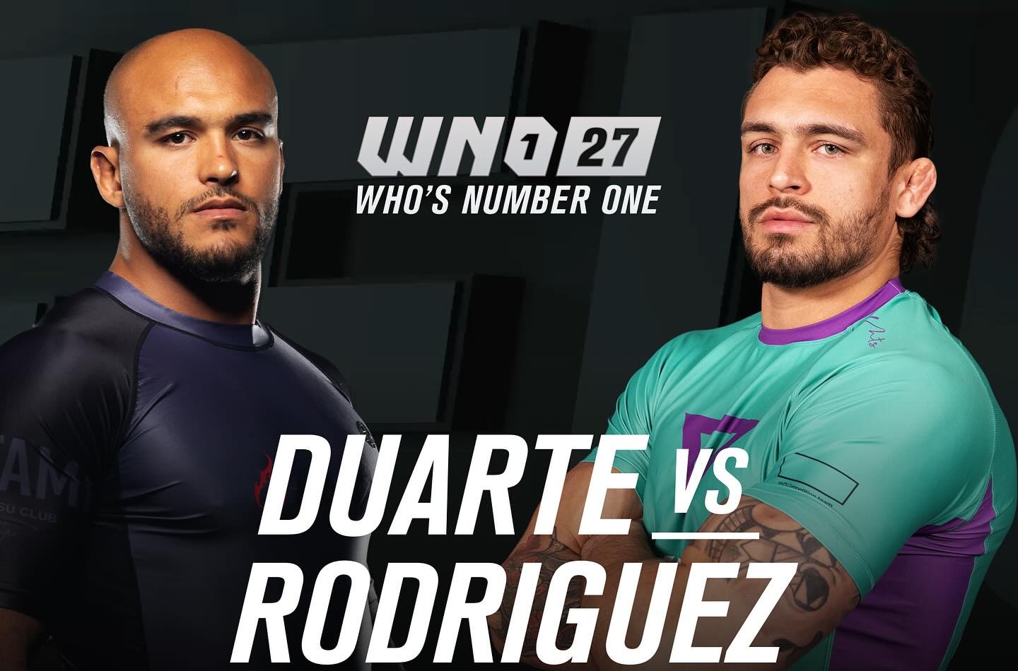 WNO 27 poster. CJI champ vs. ADCC champ.