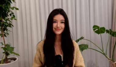 Former NewJeans member Danielle during a livestream on Instagram and YouTube on Jan. 12 [SCREEN CAPTURE]