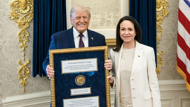 Why Trump accepting Machado’s Nobel Peace Prize is no laughing matter