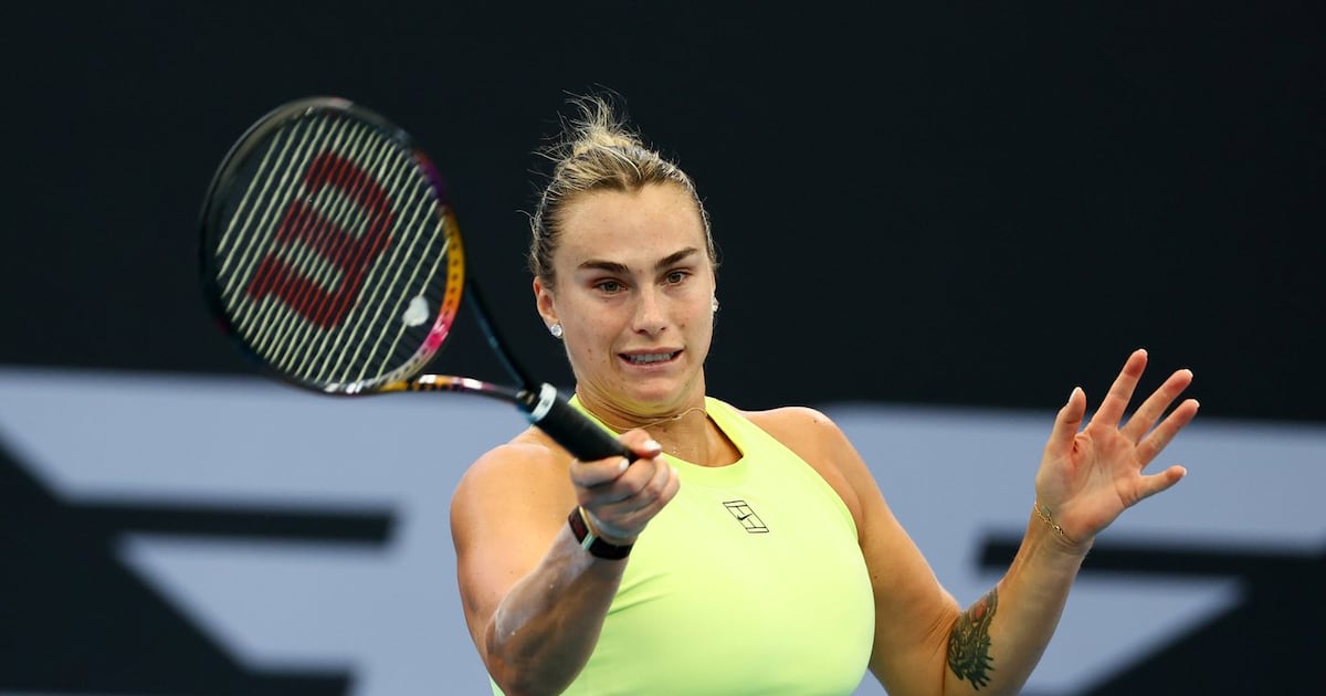 Aryna Sabalenka advances to the Brisbane International final after beating Karolina Muchová