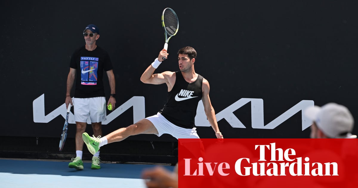 Australian Open 2026: Alcaraz in action after Sabalenka eases through – live | Australian Open 2026
