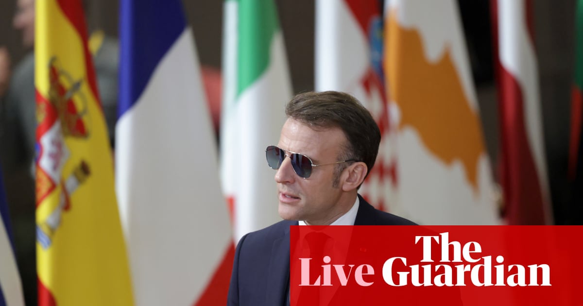 Macron says Europe’s unity worked against Trump’s threats as EU leaders arrive for emergency summit – latest updates | Europe