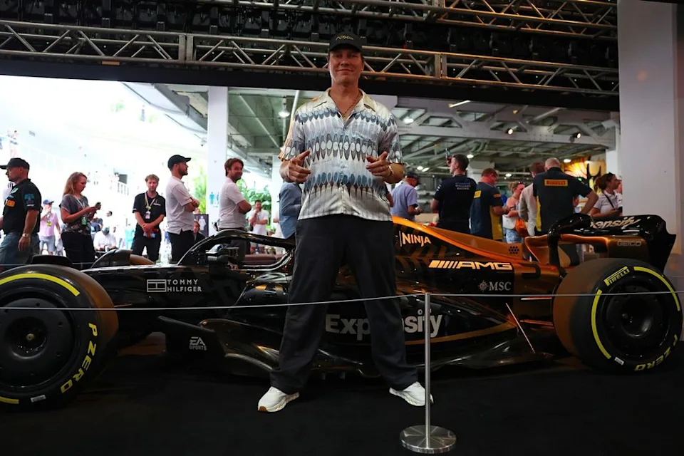 Tiesto with the F1 movie car