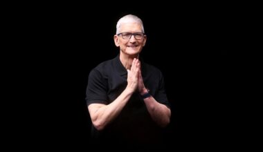 Apple tops Q1 earnings estimates on record-breaking iPhone sales; stock falls after Cook's memory warning