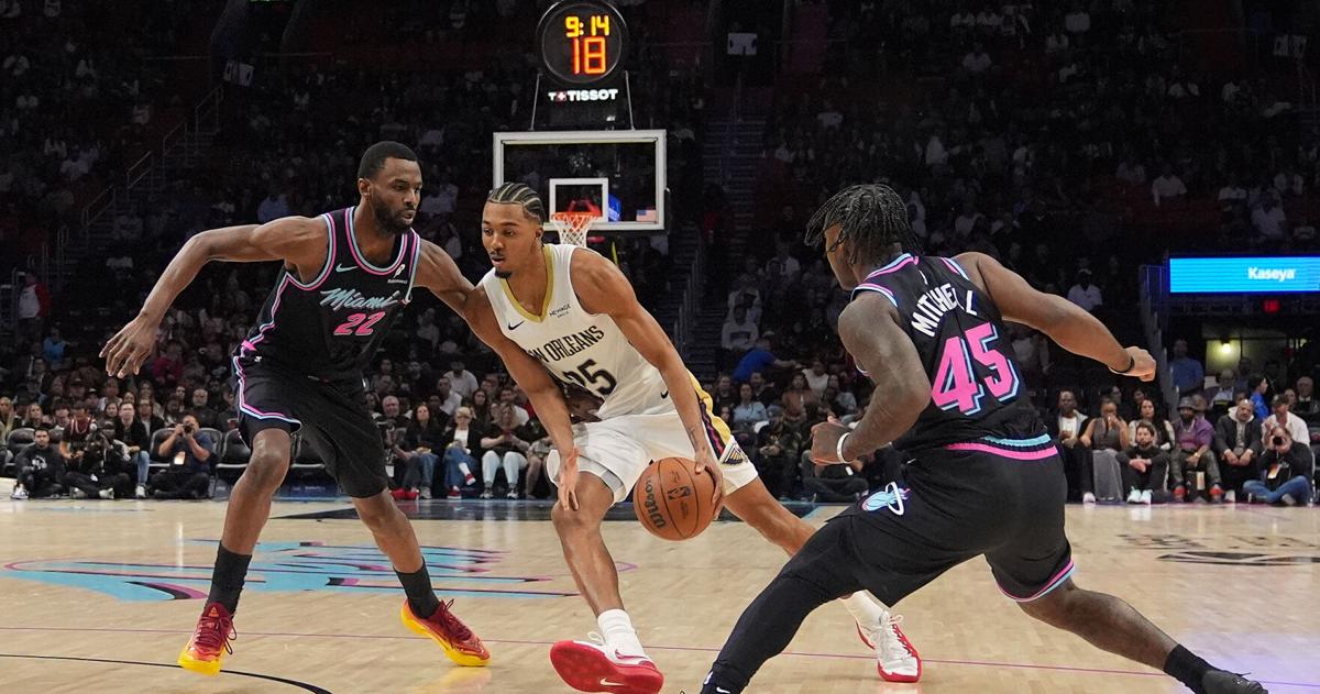 Trey Murphy's record-setting night not enough to beat Heat | Pelicans
