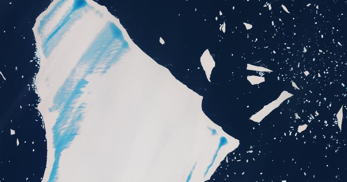 Satellite image shows world’s former largest iceberg near end | National