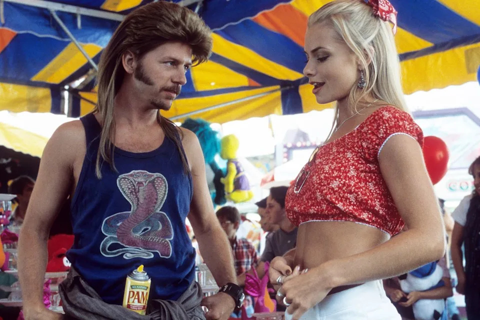 Columbia Pictures/Getty David Spade and Jaime Pressly in 'Joe Dirt'