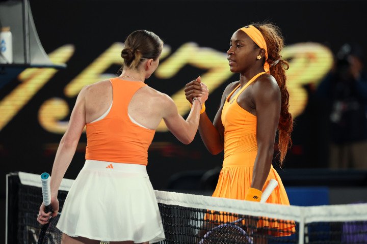 Elina Svitolina of Ukraine and Coco Gauff of the United States shake hands after their quarterfinal match at the 2026 Australian Open in Melbourne. (Photo: Getty Images) Elina Svitolina of Ukraine and Coco Gauff of the United States shake hands after their quarterfinal match at the 2026 Australian Open in Melbourne. (Photo: Getty Images)
