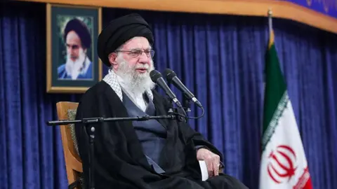 Iranian leader press office via Getty Images Iran's Supreme Leader Ali Khamenei speaks speaks in Tehran on 3 January 2026