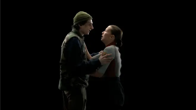 Mike begs Eleven not to sacrifice herself just before her death