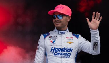 Nov 2, 2025; Avondale, Arizona, USA; NASCAR Cup Series driver Chase Elliott (9) during the NASCAR Championship race at Phoenix Raceway