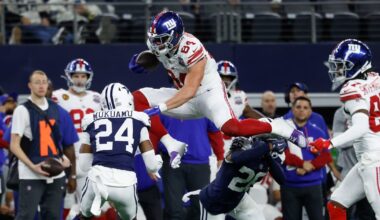 New York Giants TE Theo Johnson ruled out for season finale due to illness