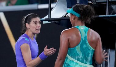 Naomi Osaka tones down her walk-on outfit. Turns up the heat at Australian Open