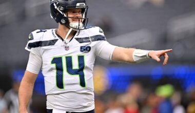 Seattle Seahawks' Sam Darnold 'hasn't flinched' despite playing with injury