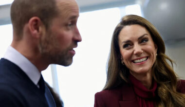 Catherine joins William for London hospital visit