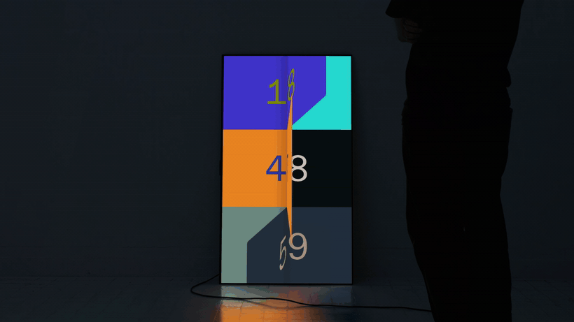 Benoit Böhnke tells time differently through visualisations that play with colour and motion