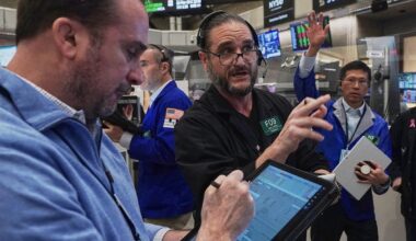 Wall Street drifts as Intel tumbles and gold's price rises to another record
