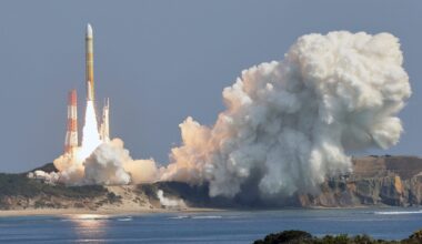 Japan’s H3 rocket taking flight on March 6, 2023.