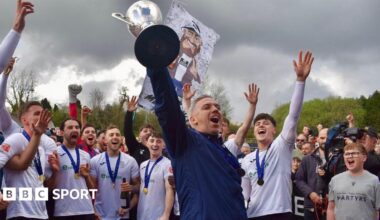 Merthyr celebrate promotion to National League North