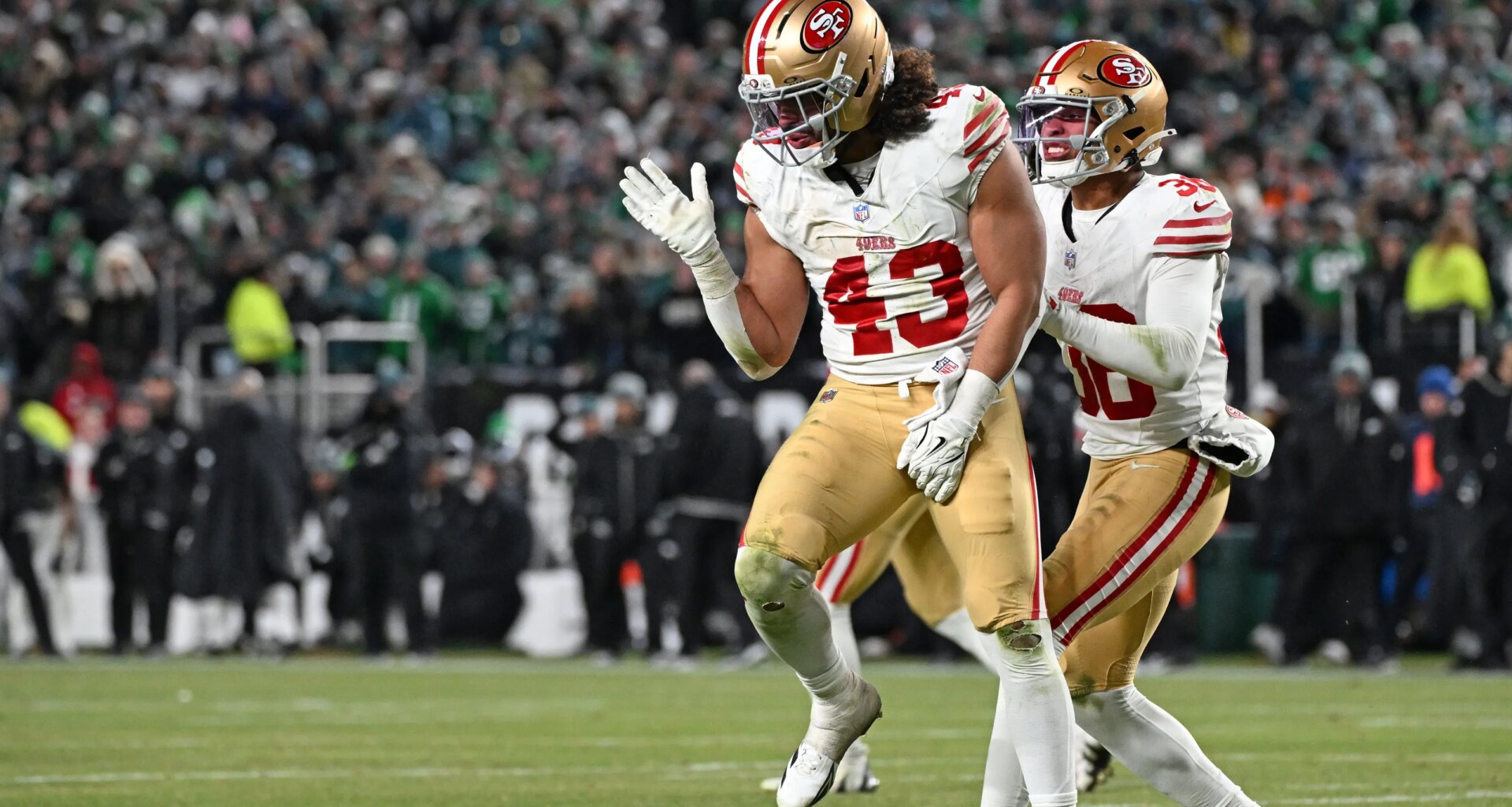 Former NFL OL celebrates pair of 49ers' Eric Kendricks, Garret Wallow