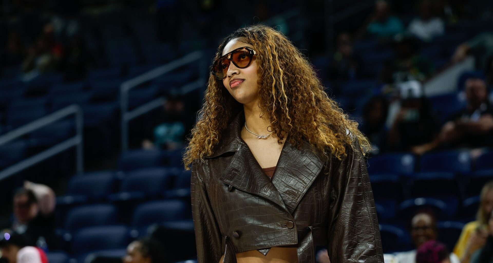 Tari Eason's Mebounds (L) and Angel Reese (R)