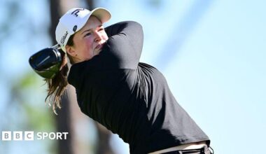 Lottie Woad strikes the ball during the Tournament of Champions