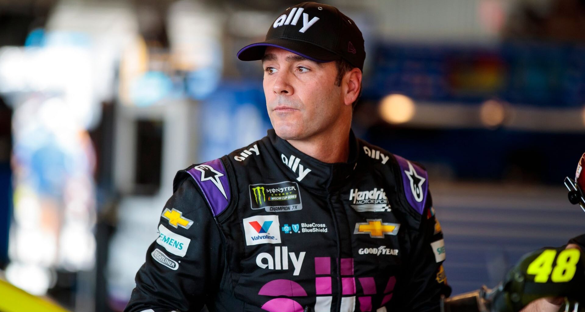 NASCAR Cup Series driver Jimmie Johnson during Daytona 500 media day at Daytona International Speedway.