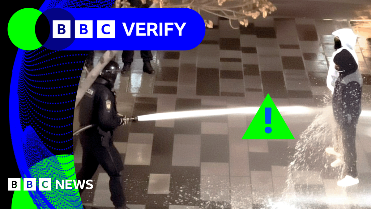 BBC Verify Live: AI images among real footage being shared of Iran protests