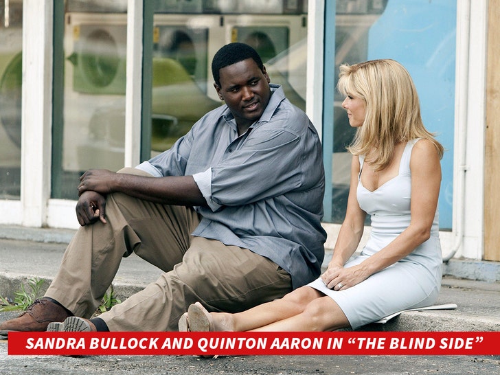 sandra bullock and quinton aaron in the blind side movie alamy 1