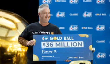 Lotto 6/49: Alberta man wins $36M Gold Ball prize but plans to keep working