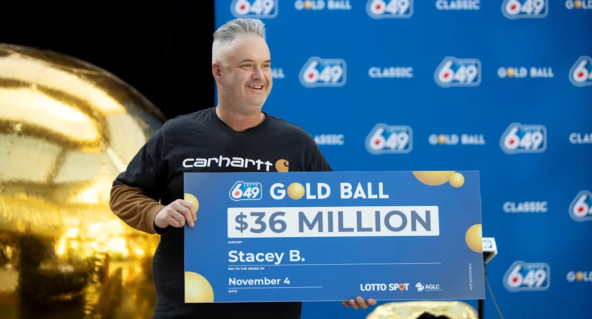 Lotto 6/49: Alberta man wins $36M Gold Ball prize but plans to keep working