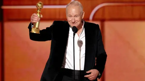 Getty Images Stellan Skarsgård at the 83rd Annual Golden Globes held at The Beverly Hilton on January 11, 2026 in Beverly Hills, California.
