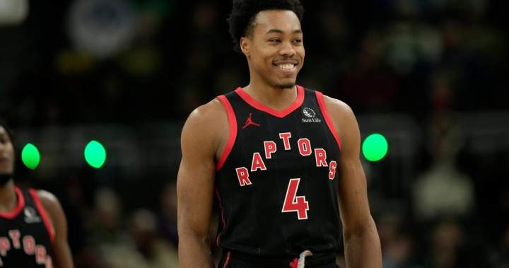 Scottie Barnes in for Raptors versus 76ers