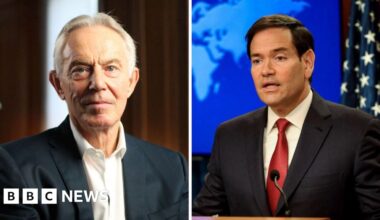 Blair and Rubio among names on Gaza 'Board of Peace'