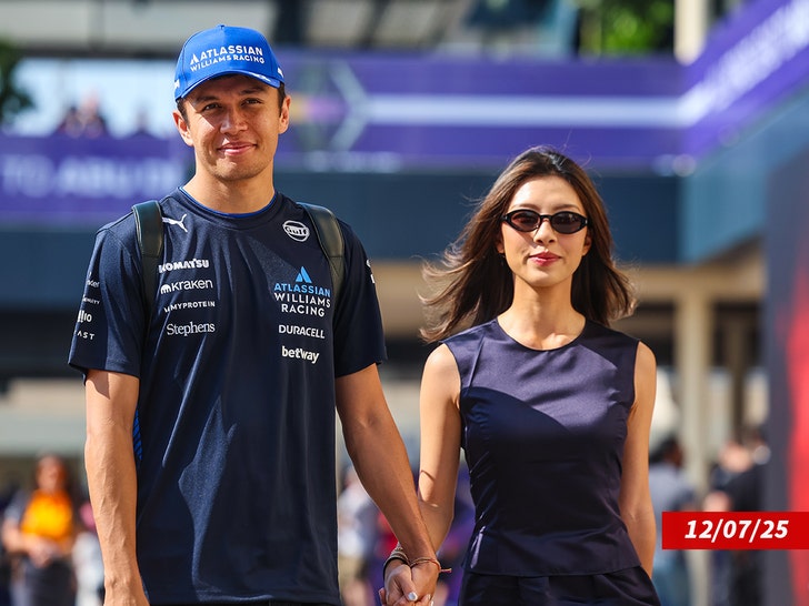 alex albon and lily he getty