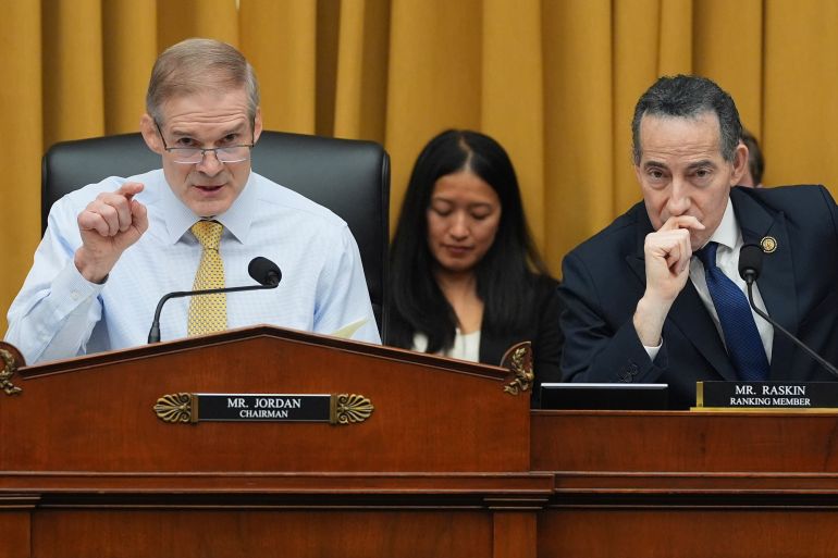 Jim Jordan and Jamie Raskin on the House Judiciary panel