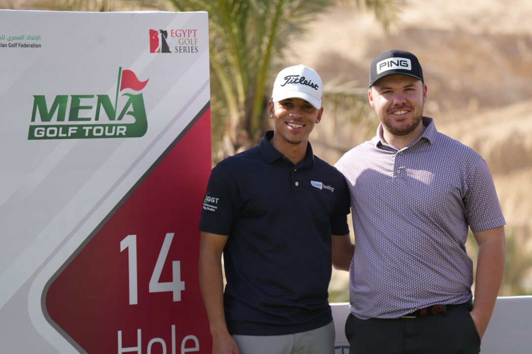 Scotland’s Aidan O’Hagan and Sebastian Sandin Egypt Golf Series