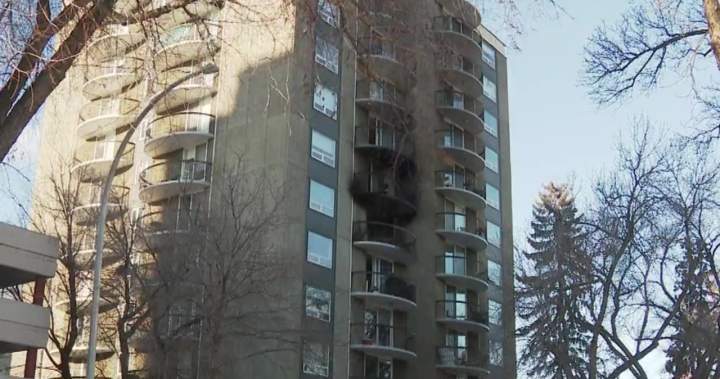 Battery believed to have caused Edmonton apartment fire that displaced dozens