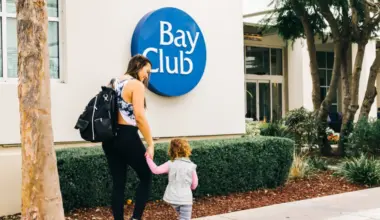 Mother and daughter walking into club