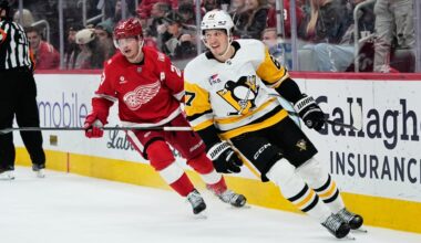 NHL Roundup: Rust, Chinakhov lead streaking Penguins past Red Wings