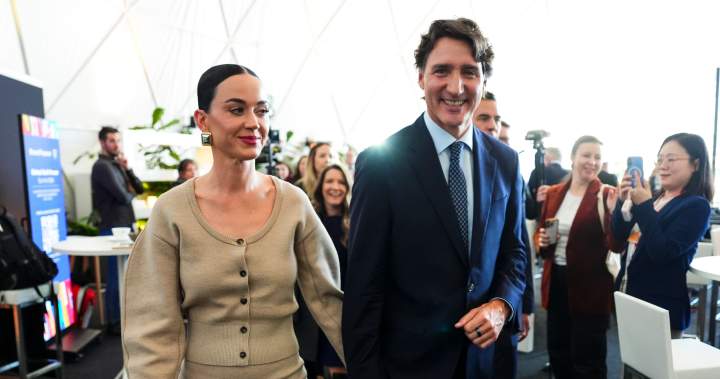 Justin Trudeau talks Canada’s ‘soft power’ in Davos as Katy Perry looks on - National