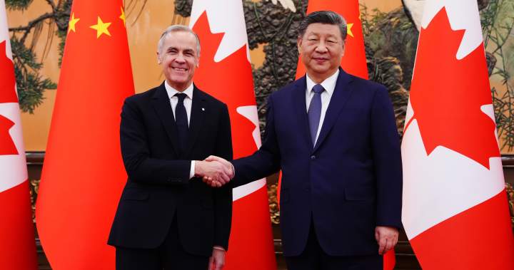 Carney reaches ‘preliminary but landmark’ China deal on tariffs, quotas - National